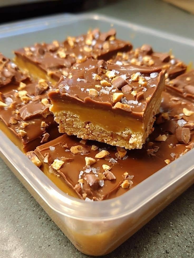Sugar-Free Salted Caramel Butterfinger Bark (High Protein & Keto)