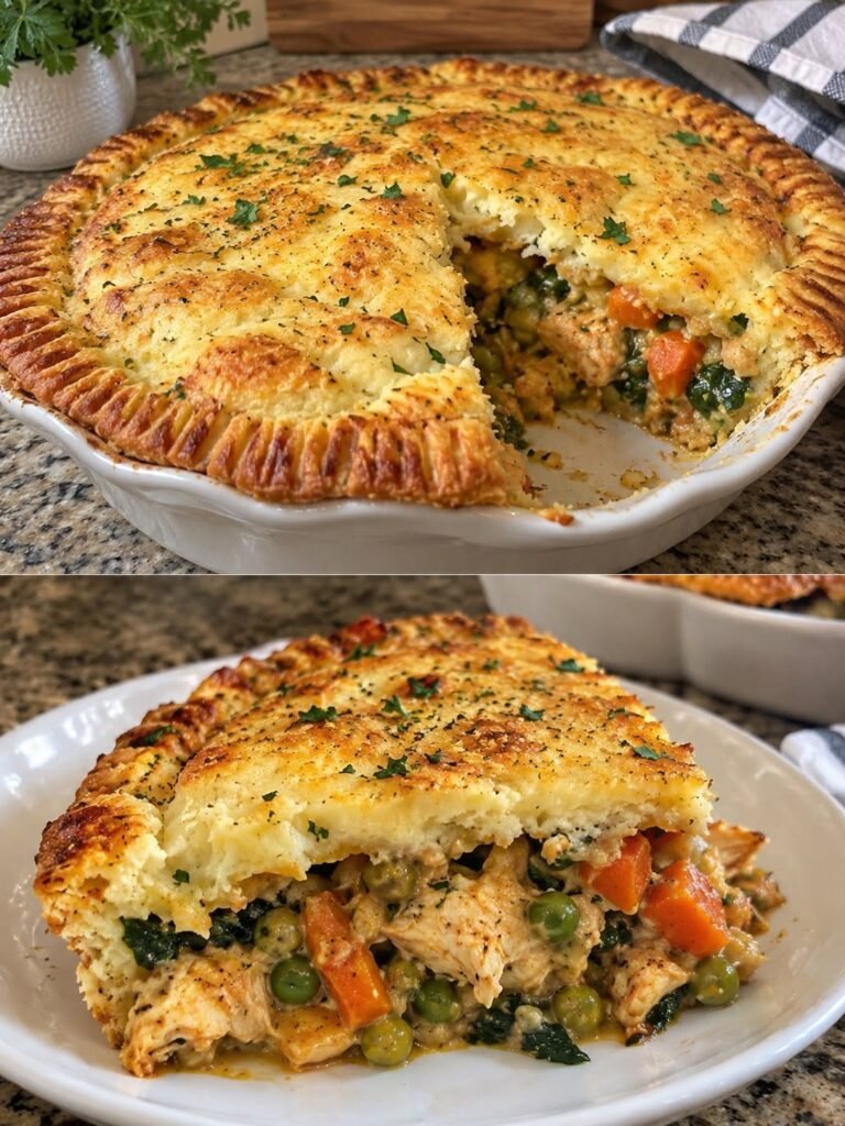 Savory Crustless Potato Beef Pie for High-Protein Meal Prep