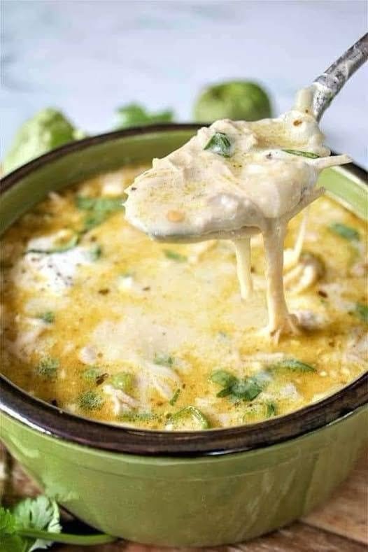 Low-Carb Green Chile Shredded Chicken Skillet