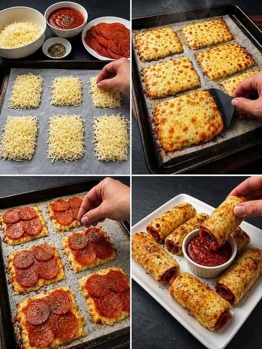 15-Minute Low Carb Pizza Roll-Ups (High Protein Snack)