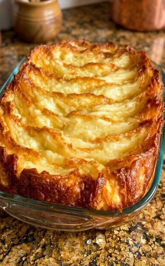 Crispy Baked Custard Crinkle Cake (Keto-Friendly & High Protein)