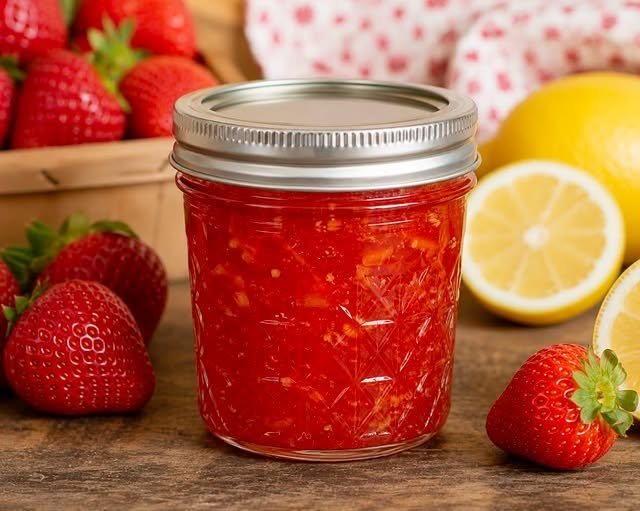 Easy Sugar-Free Strawberry Lemon High-Protein Jam