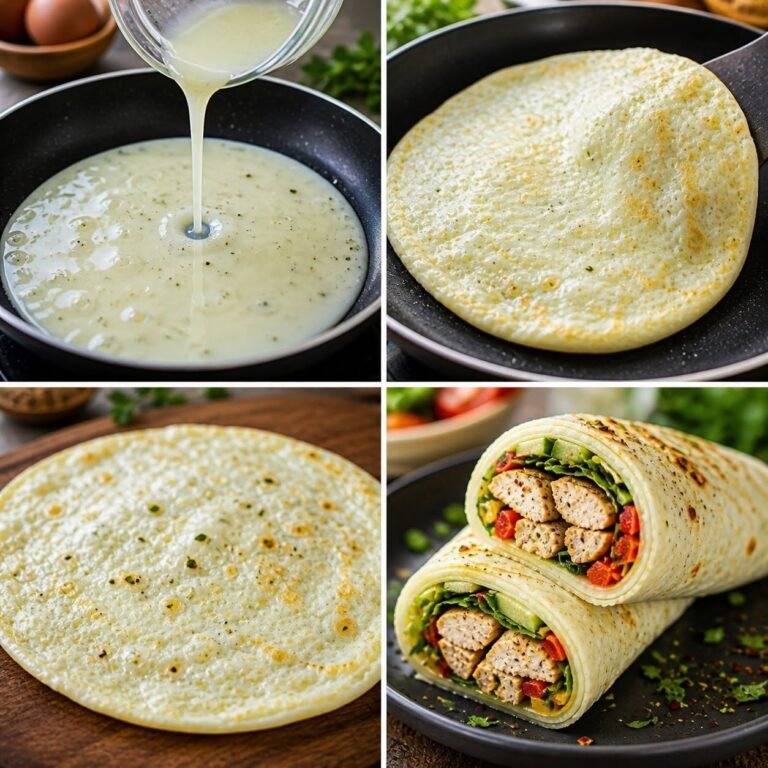 5-Minute High-Protein Egg White Wraps for Weight Loss