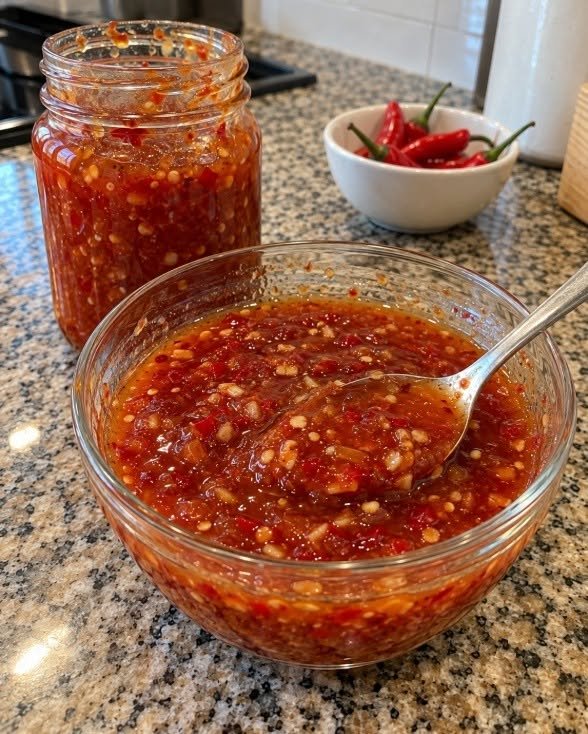 Healthy Homemade Thai Sweet Chili Sauce (Keto, Low-Calorie Dipping Sauce)