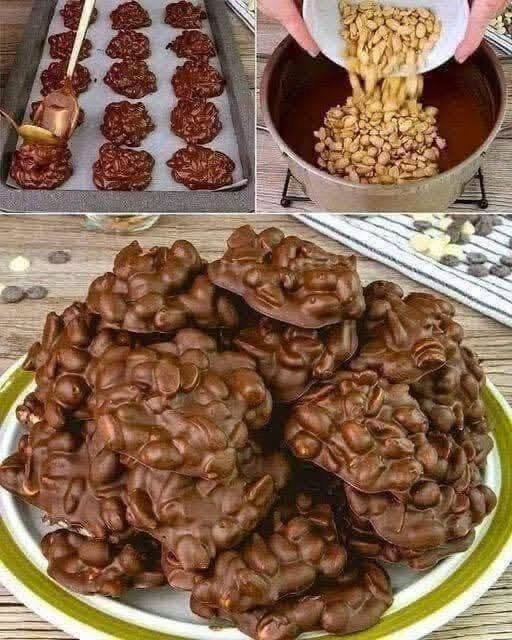 4-Ingredient Slow Cooker Chocolate Peanut Clusters for Low-Carb Snacking