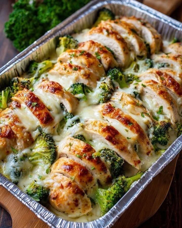 Easy Low-Carb Cheesy Chicken and Broccoli Foil Packets