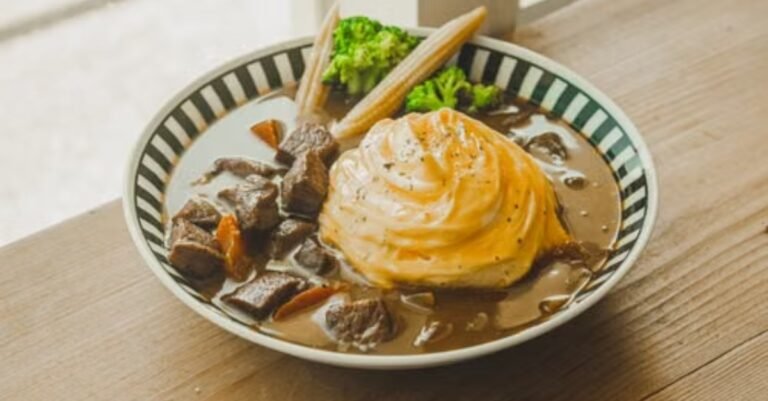 Slow-Simmered Comfort Beef Stew and Garlic Butter Mash