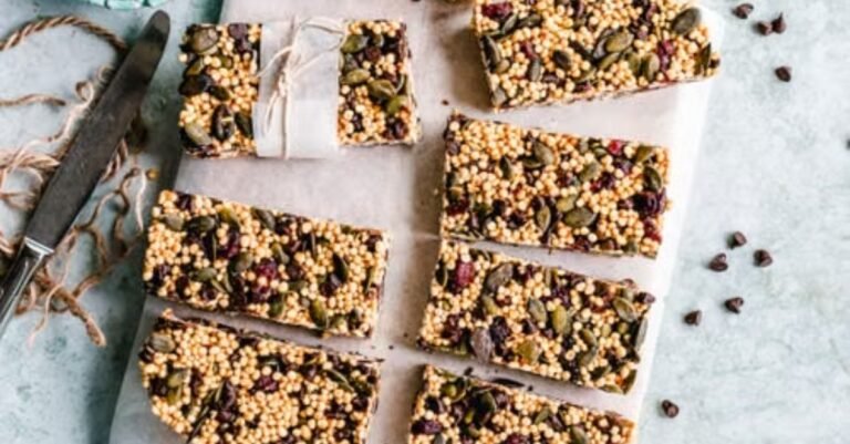 Healthy Homemade Cranberry Oatmeal Energy Bites & Bars