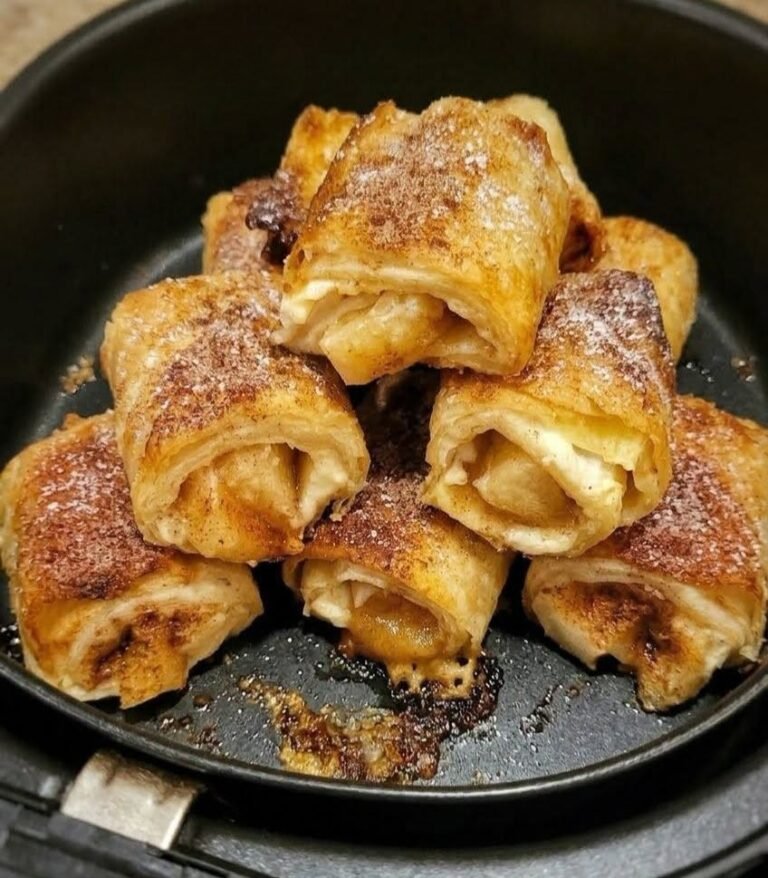 Easy 15-Minute Air Fryer Protein Apple Roll-Ups (Low-Carb Dessert)